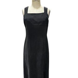 Dana Buchman 100% Silk Black Maxi Dress – Size 10